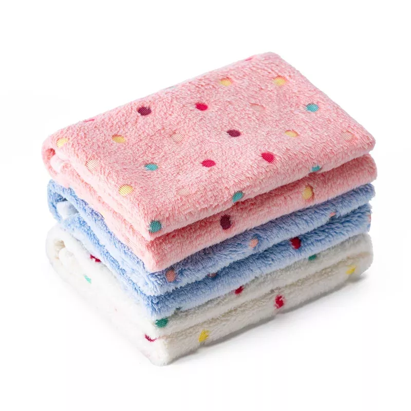 1-pack-3-blankets-super-soft-fluffy-premium-fleece-pet-blanket-flannel-paw-print 1 Pack 3 Blankets Super Soft Fluffy Premium Fleece Pet Blanket Flannel Paw Printed Throw For Dog Puppy Cat (Large 41X31 Whi