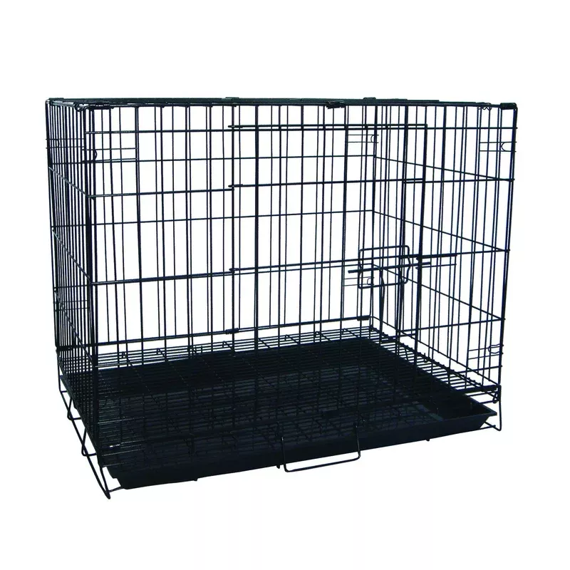 24-dog-kennel-cage-with-bottom-grate-black-like-new 24 Dog Kennel Cage With Bottom Grate Black-like New