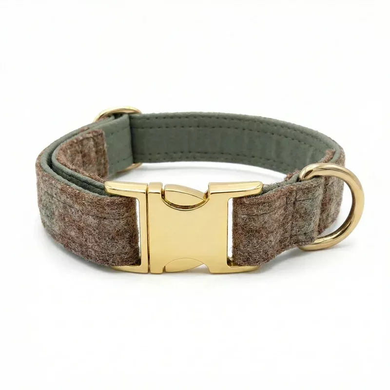 Abraham Moon Ingleton Natural Luxury Dog Collar