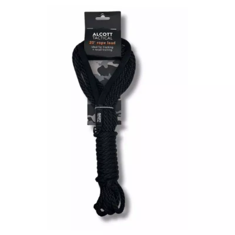 alcott-tactical-rope-leash-black Alcott Tactical Rope Leash Black