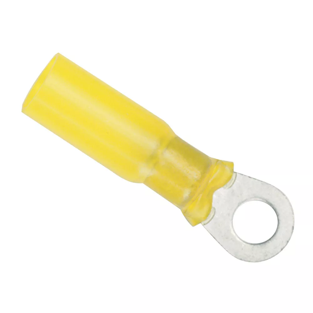 Ancor 12-10 Gauge – 1/4″ Heat Shrink Ring Terminal – 25-Pack [312425]