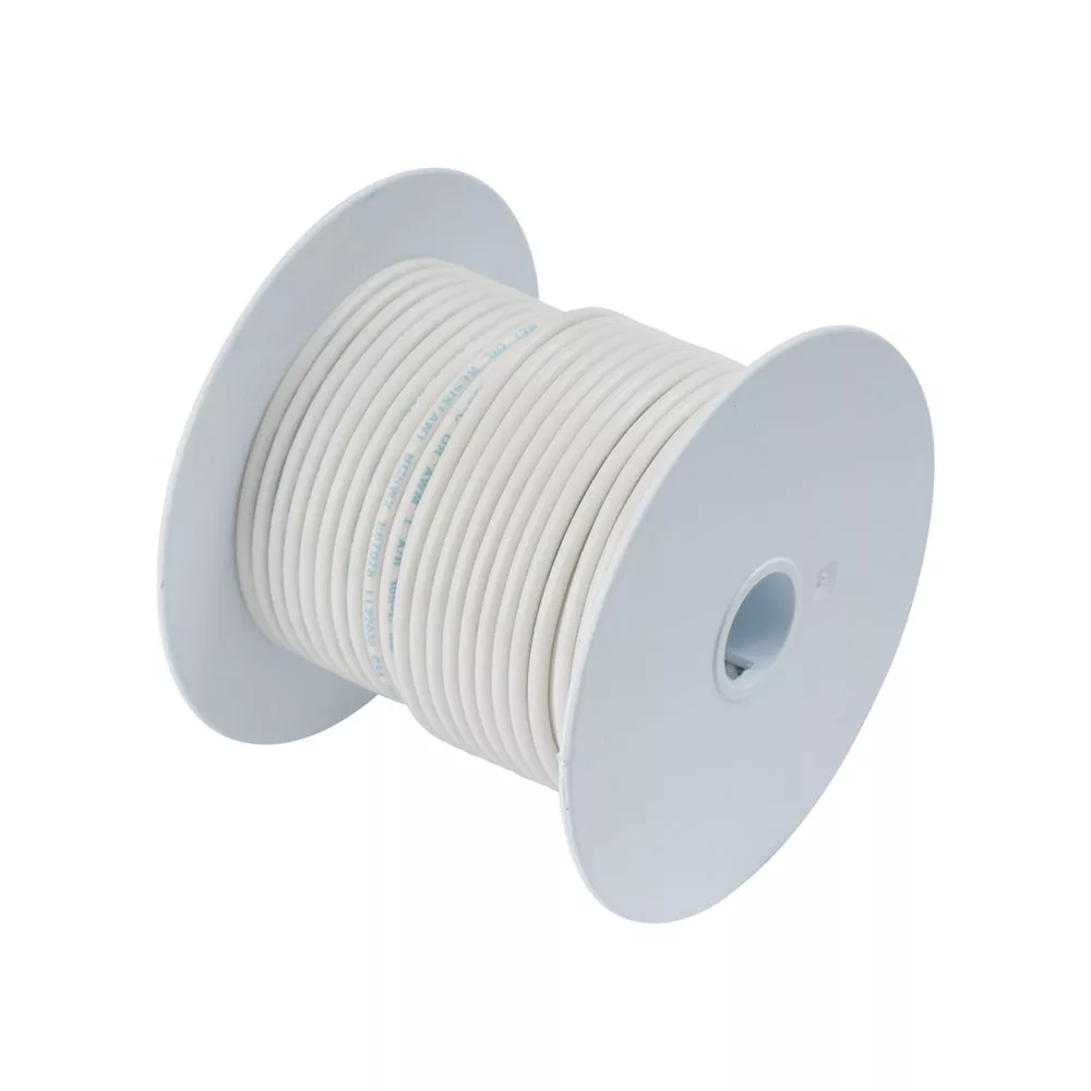 Ancor White 12 AWG Tinner Copper Wire – 100′ [106910]