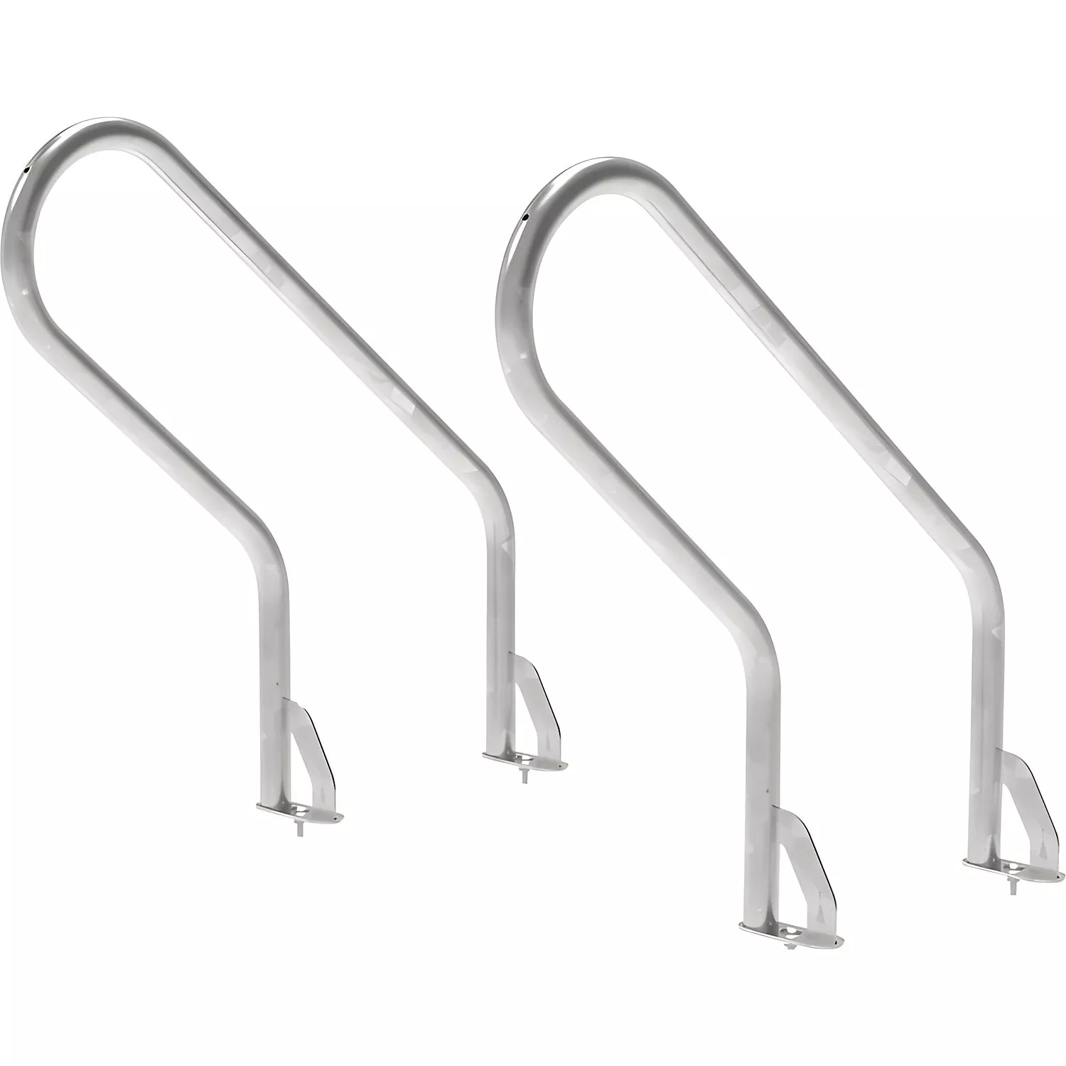 Anti-theft rails for Berlin bicycle locker, pair, hot dip galvanised.