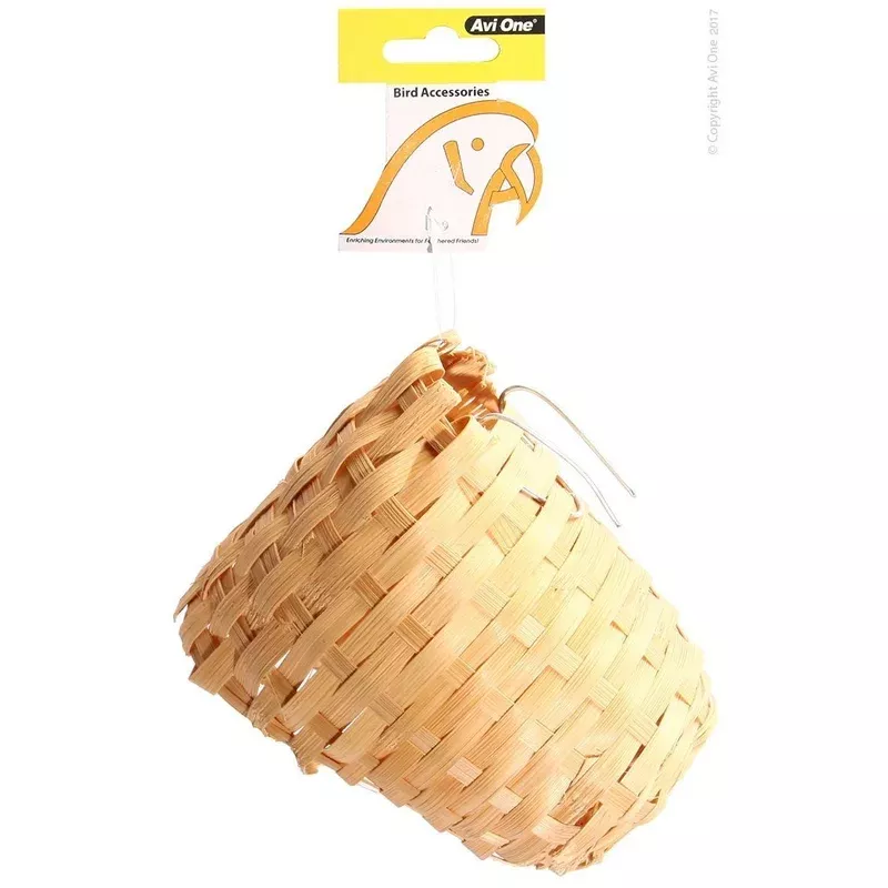 avi-one-finch-wicker-bird-nest-medium Avi One Finch Wicker Bird Nest Medium