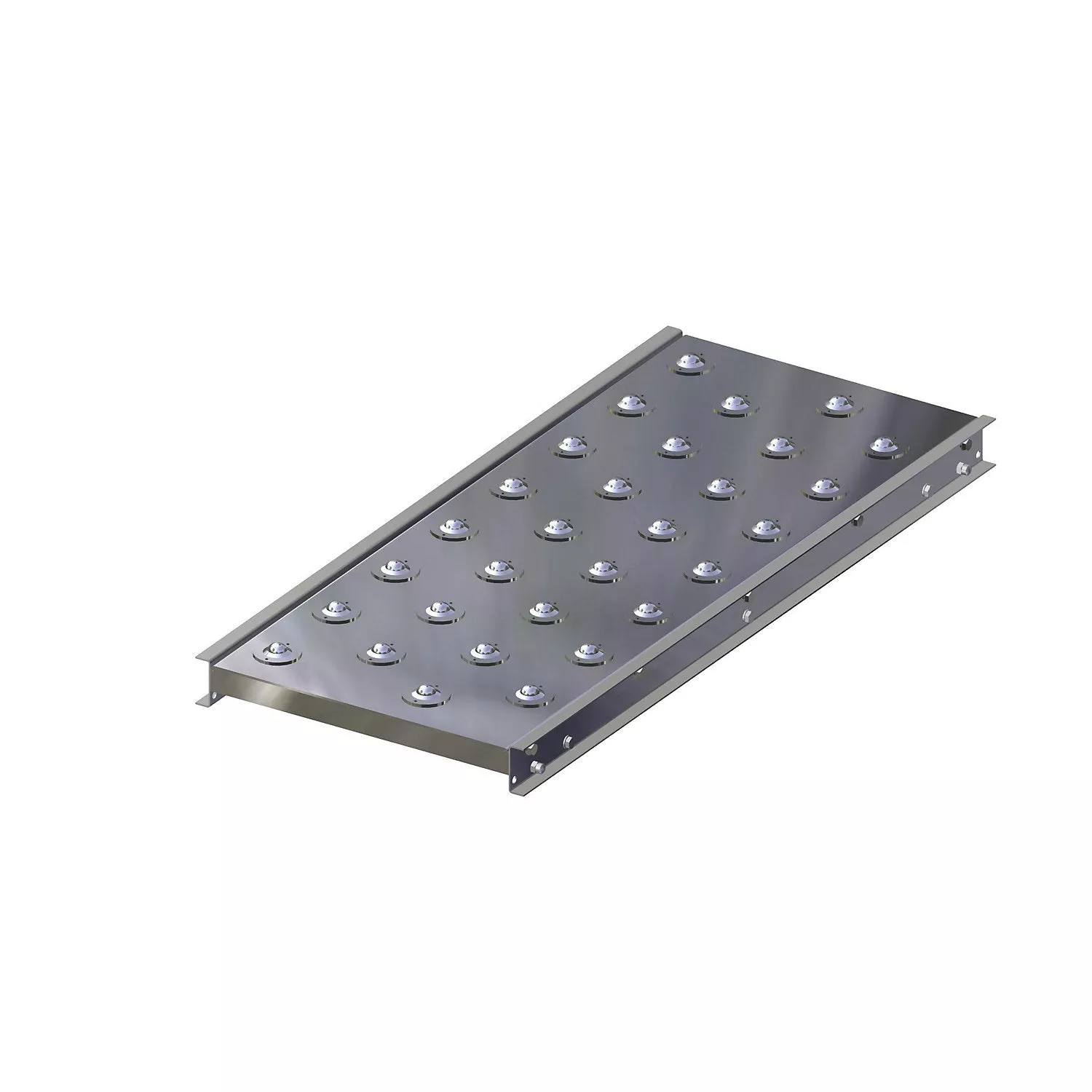 ball-unit-table-track-width-400-mm-length-1000-mm-division-125-mm Ball unit table, track width 400 mm, length 1000 mm, division 125 mm.