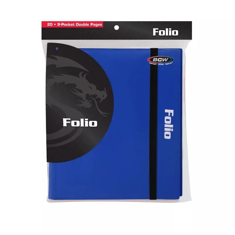 bcw-blue-9-pocket-card-portfolio BCW Blue 9 Pocket Card Portfolio