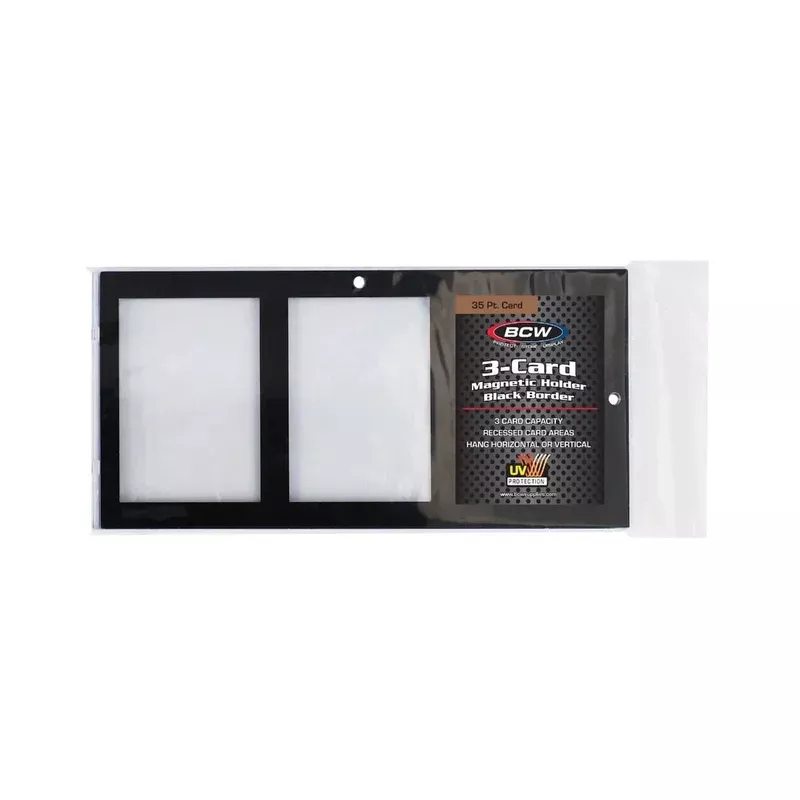 bcw-magnetic-3-card-holder-black-border BCW Magnetic 3-Card Holder Black Border