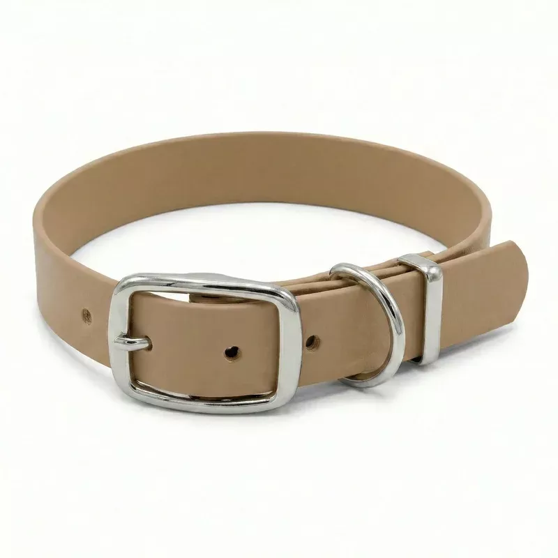 beige-waterproof-biothane-buckle-dog-collar Beige Waterproof Biothane Buckle Dog Collar