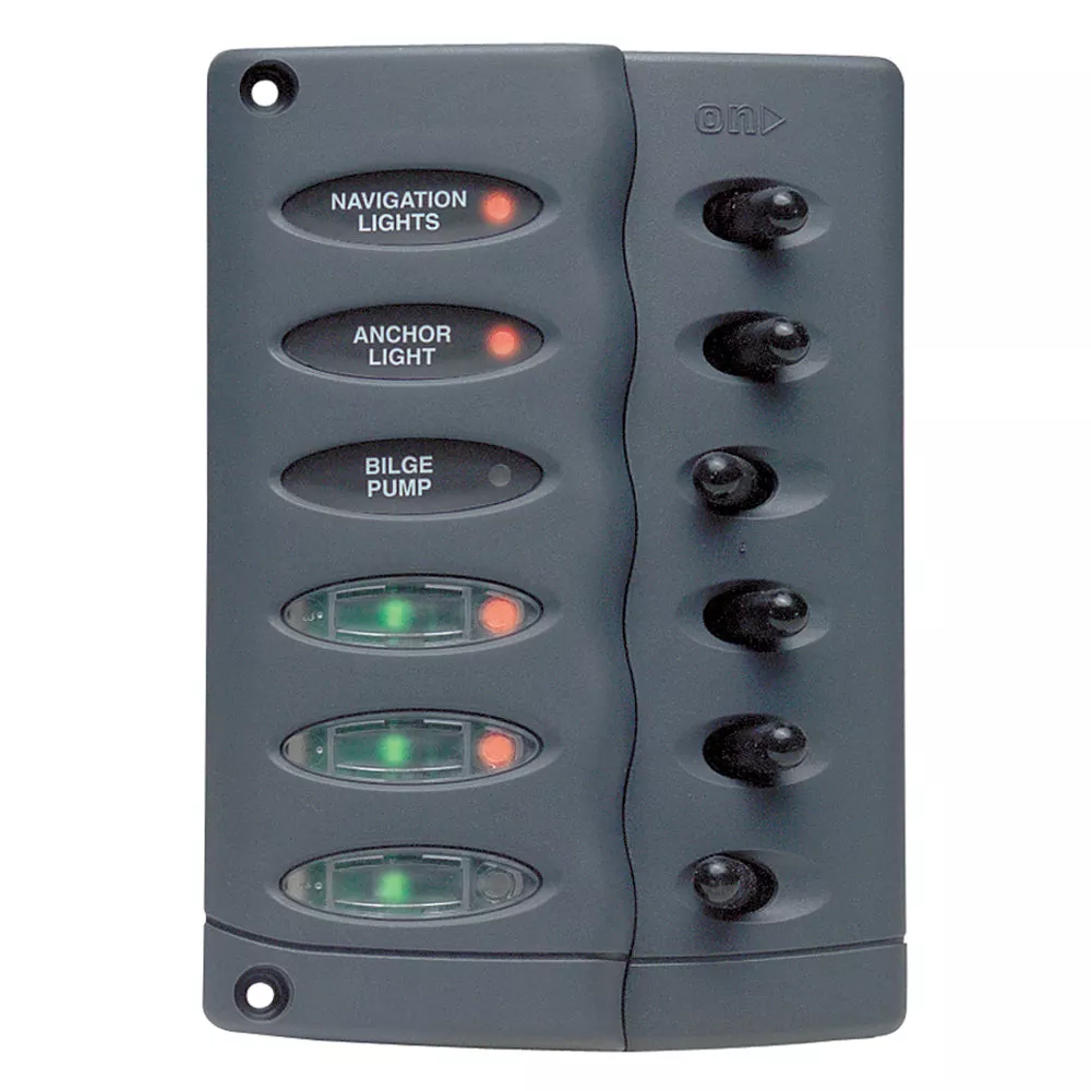 BEP Contour Switch Panel – Waterproof 6 Way [CSP6]