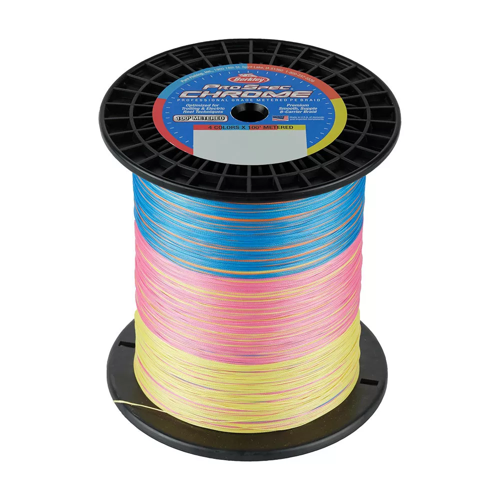 Berkley ProSpec Chrome 4 x 100′ Metered Braid – 65lb – 3500yd [1640958]