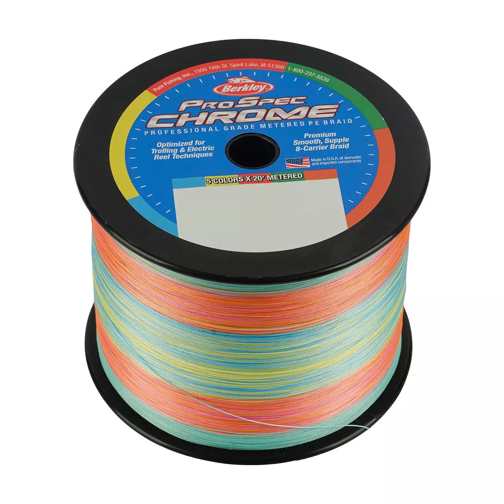 Berkley ProSpec Chrome 5 x 20′ Metered Braid – 20lb – 3500yd [1621889]
