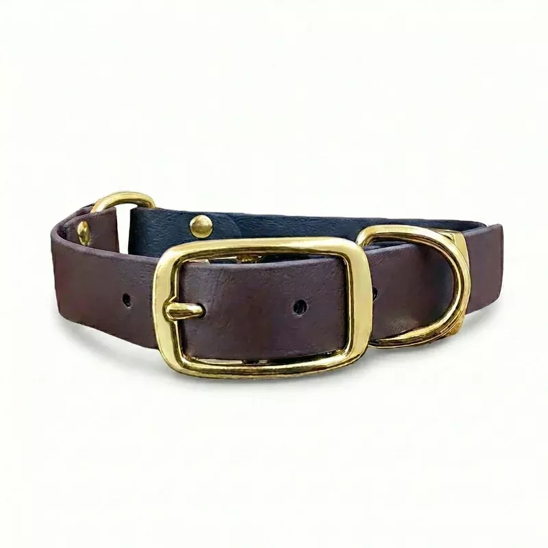 black-dark-brown-multicolour-waterproof-biothane-buckle-dog-collar Black & Dark Brown Multicolour Waterproof Biothane Buckle Dog Collar