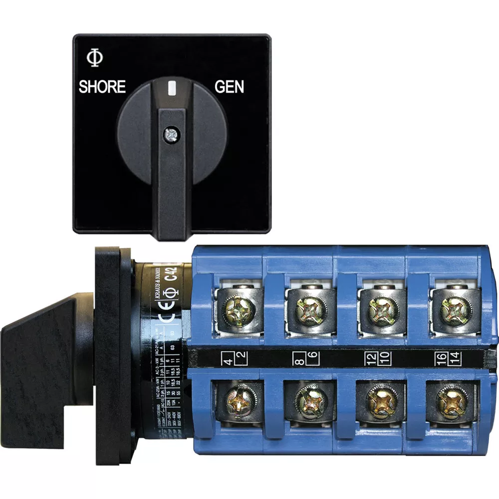 Blue Sea 6337 Switch, AC 120V AC 30AOFF+2 Position [6337]
