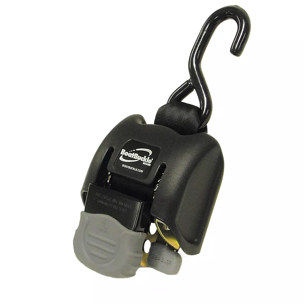 BoatBuckle G2 Retractable Transom Tie-Down – 2″-43″ – Pair [F08893]