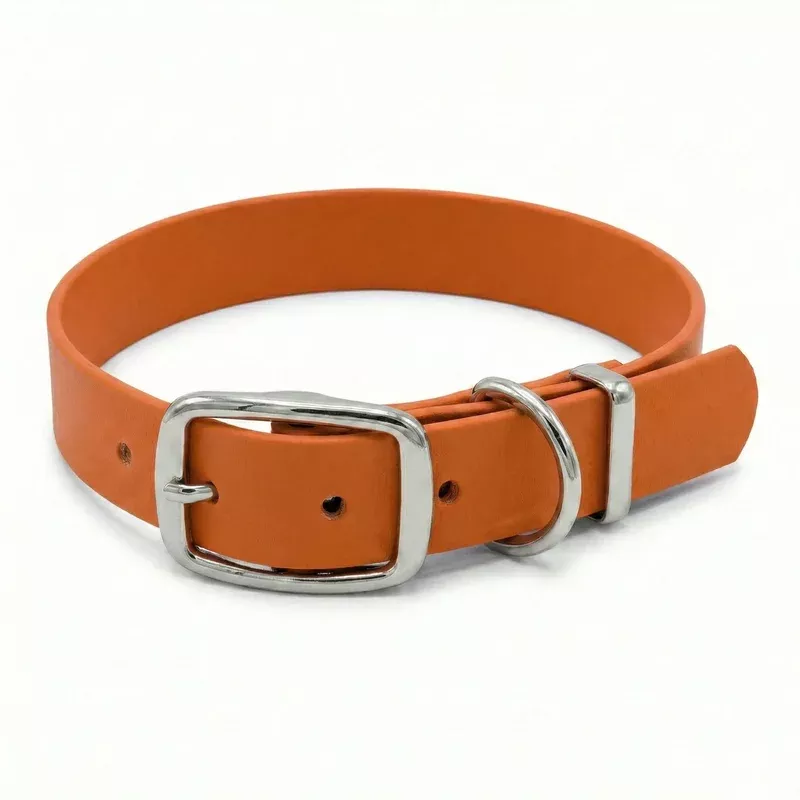 burnt-orange-waterproof-biothane-buckle-dog-collar Burnt Orange Waterproof Biothane Buckle Dog Collar