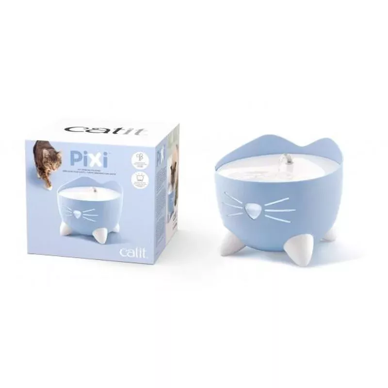 catit-pixi-water-fountain-cats-light-blue Catit Pixi Water Fountain for Cats Light Blue