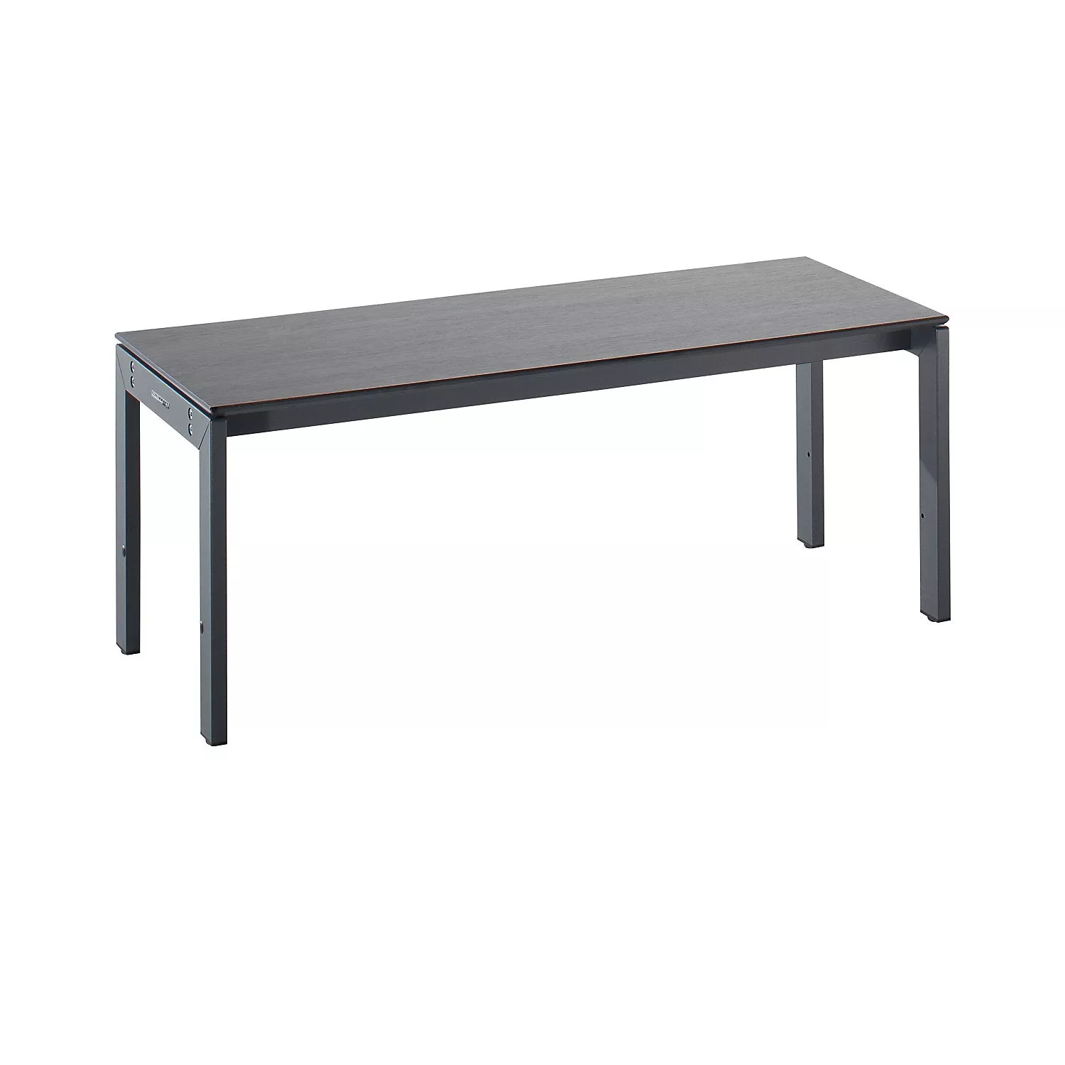 changing-room-bench-single-sided-hpl-panel-oak-silver-length-1000-mm Changing room bench, single sided, HPL panel, oak silver, length 1000 mm.