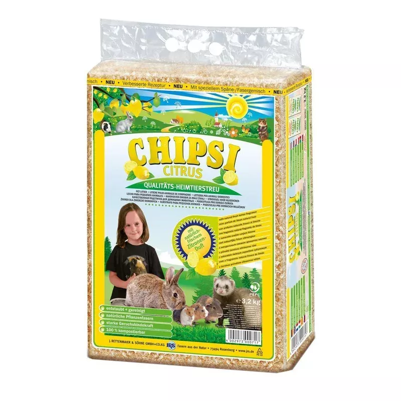 chipsi-citrus-softwood-small-animal-bedding-3-2kg Chipsi Citrus Softwood Small Animal Bedding 3.2kg