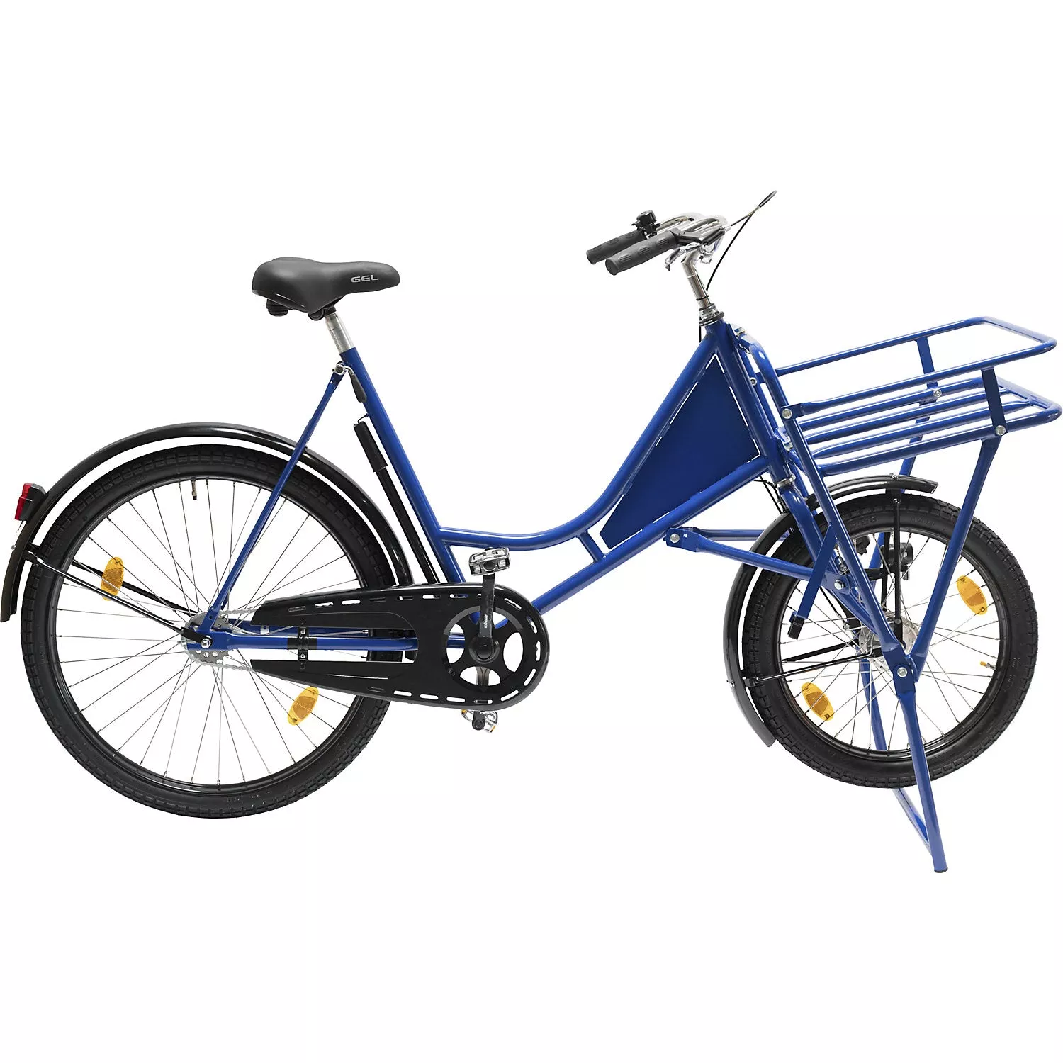 classic-cargo-bicycle-steel-max-load-140-kg-blue CLASSIC cargo bicycle, steel, max. load 140 kg, blue.