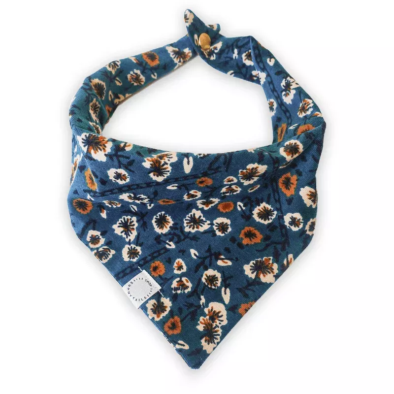 corduroy-floral-dog-bandana Corduroy Floral Dog Bandana