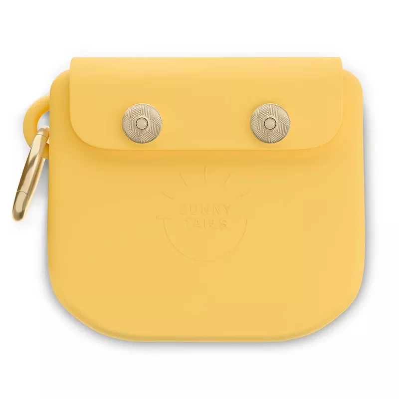 dandelion-yellow-snap-dog-treat-pouch Dandelion Yellow Snap Dog Treat Pouch