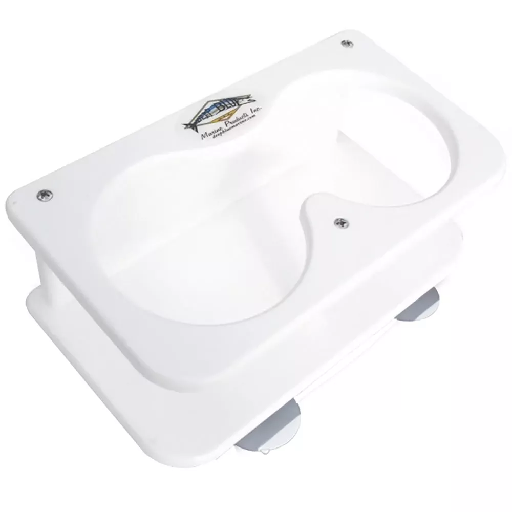 Deep Blue Marine Double Drink Holder w/Suction Cups [SMDH]