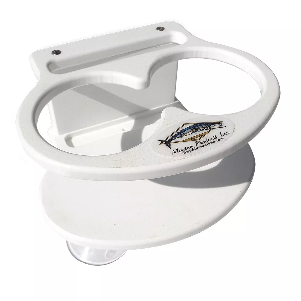 Deep Blue Marine Double Slim Can Drink HolderCell Phone – White [DSD-CELL]