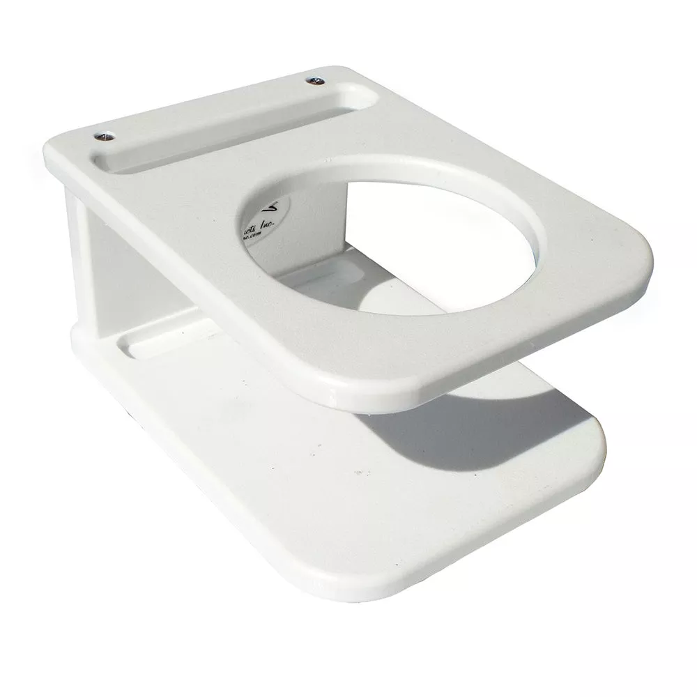 Deep Blue Marine Side Mount Single Drink Holder – Suction Cup Mount – White [SSDH]