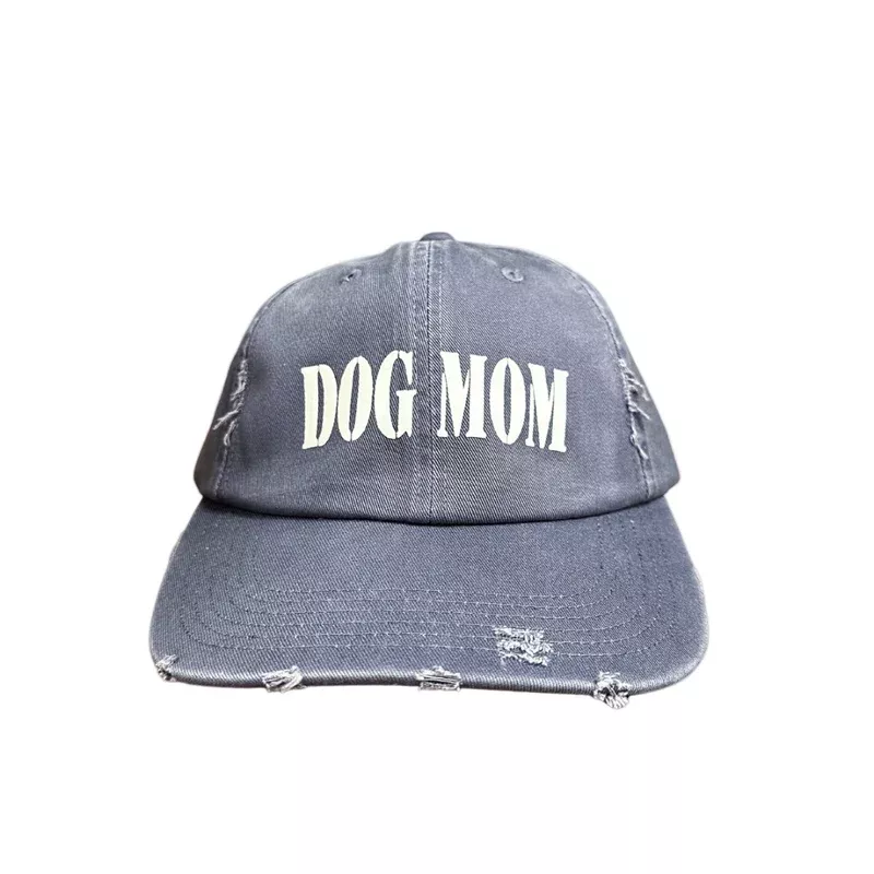 dog-mom-distressed-cap-scotland-blue Dog Mom Distressed Cap – Scotland Blue
