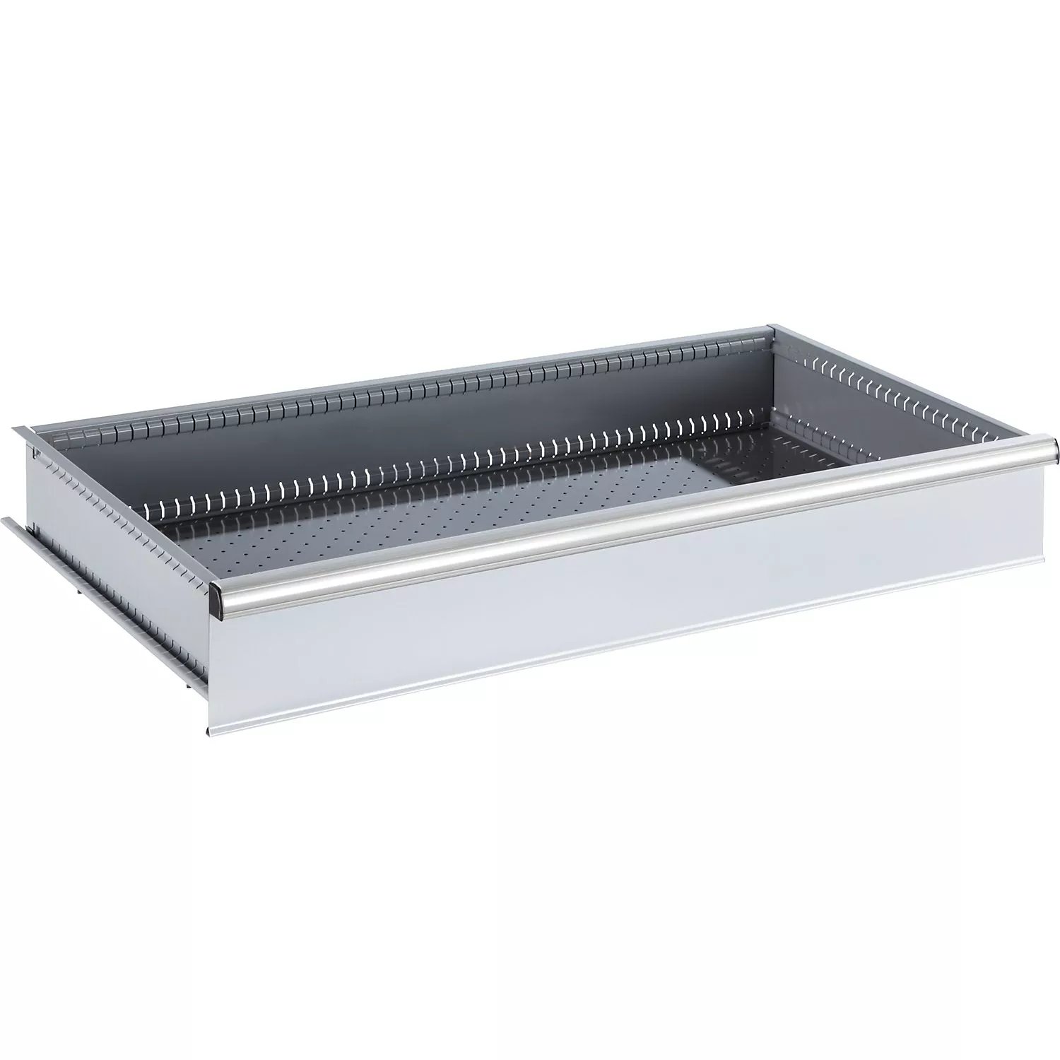 drawer-esd-heavy-duty-cupboard-wxd-918-x-459-mm-max-load-200-kg-front-height-150 Drawer for ESD heavy-duty cupboard, WxD 918 x 459 mm, max. load 200 kg, front height 150 mm, light grey RAL 7035.