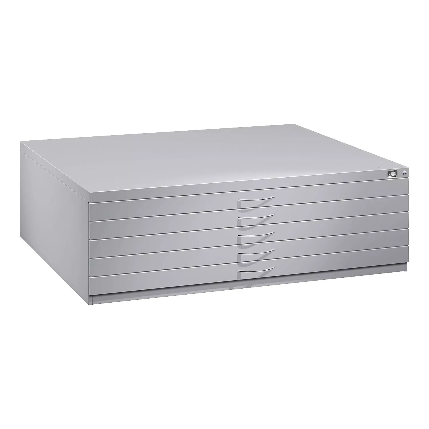 drawing-cabinet-a0-5-drawers-height-420-mm-light-grey Drawing cabinet, A0, 5 drawers, height 420 mm, light grey.