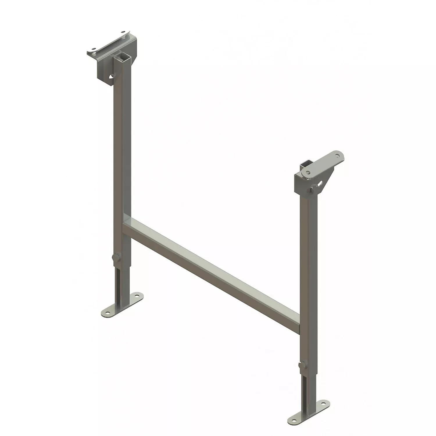 dual-frame-support-zinc-plated-track-width-600-mm-adjustment-range-580-950-mm Dual frame support, zinc plated, track width 600 mm, adjustment range 580 – 950 mm.