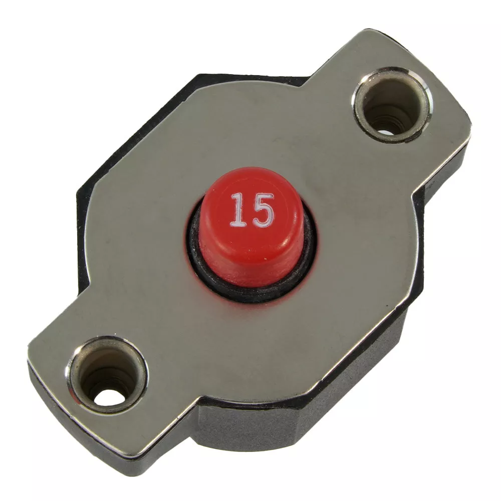 Egis 15A Push Button Circuit Breaker – Reset Only [4712-15]