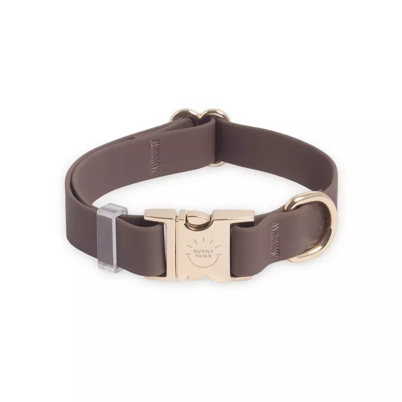 espresso-brown-waterproof-dog-collar Espresso Brown Waterproof Dog Collar