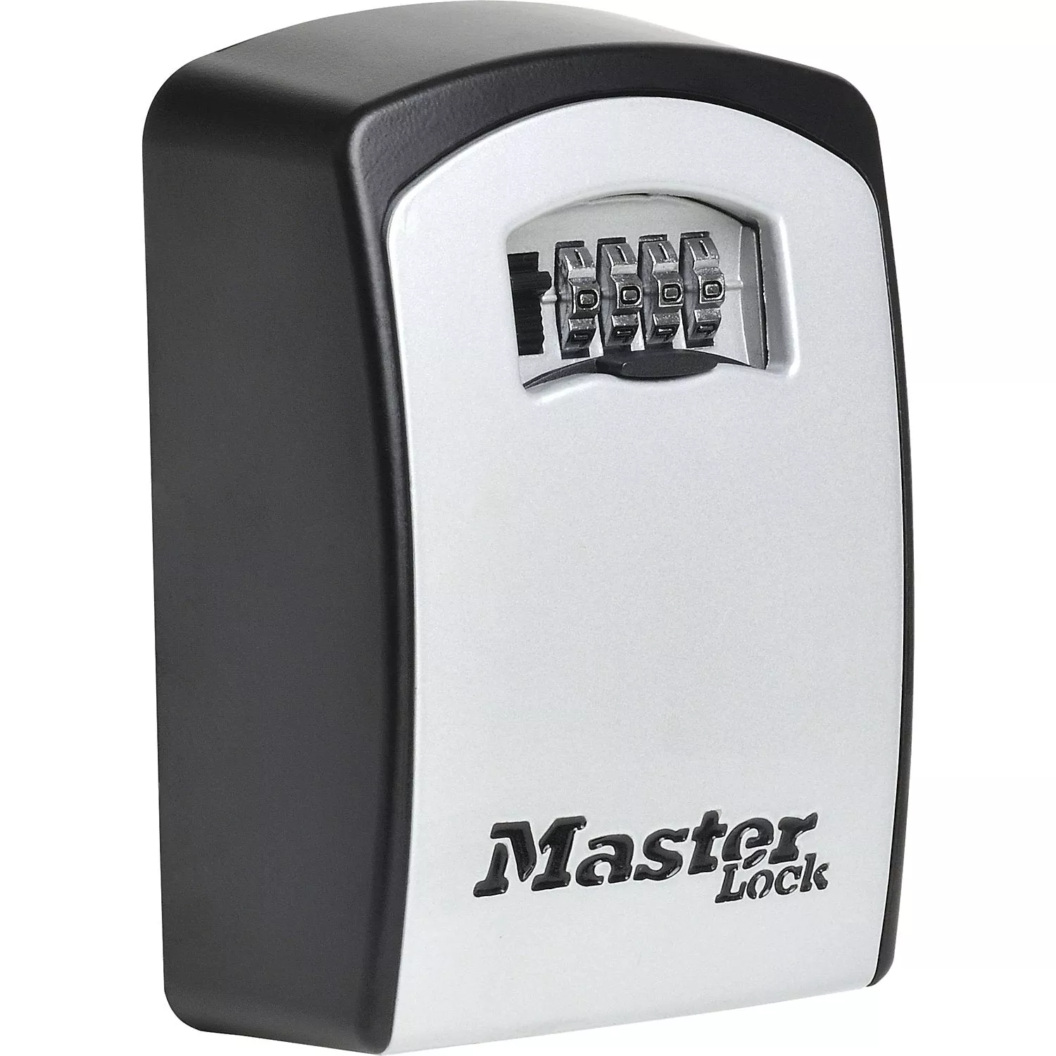 Extra large key box, aluminium with 4-digit combination, pack of 4, black.