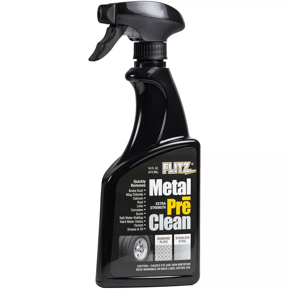 Flitz Metal Pre-Clean – All Metals Icluding Stainless Steel – 16oz Spray Bottle [AL 01706]