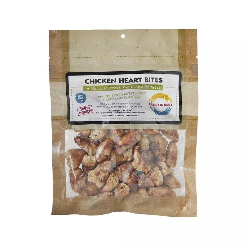 fresh-is-best-chicken-heart-bites-pet-treats Fresh is Best Chicken Heart Bites Pet Treats