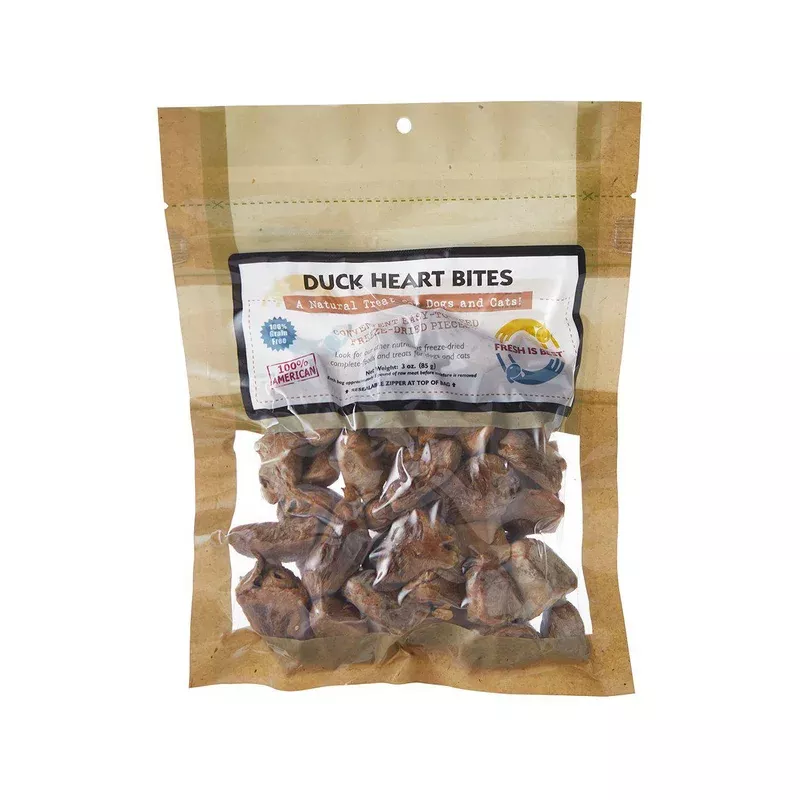 fresh-is-best-duck-heart-bites-pet-treats Fresh is Best Duck Heart Bites Pet Treats