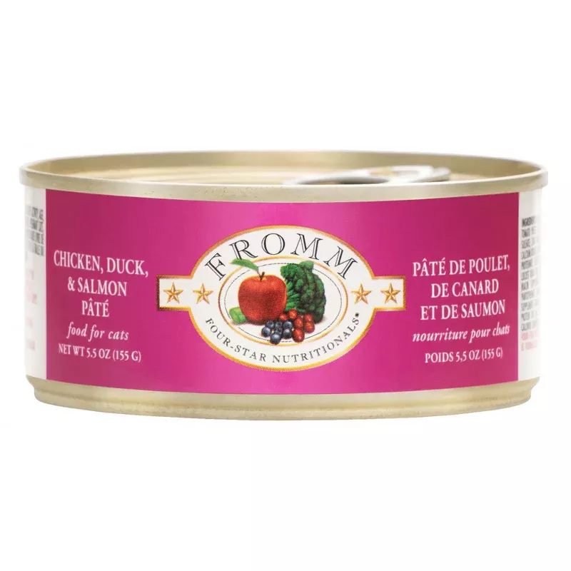 Fromm Four Star Chicken Duck & Salmon Pate Canned Cat Food