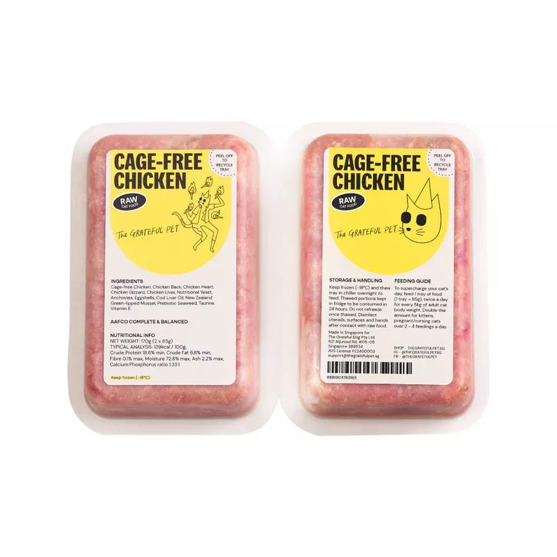 frozen-grateful-pet-cat-raw-cage-free-chicken-170g-85g-x-2 *FROZEN* The Grateful Pet Cat Raw Cage-Free Chicken 170g (85g x 2)