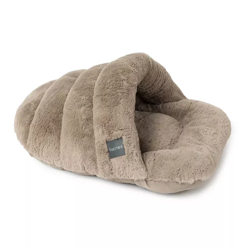 FuzzYard Dreameazzzy Cat Bed Snuggler Chai