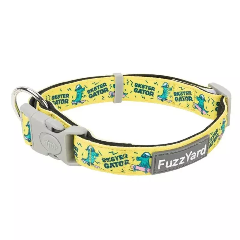 fuzzyard-sk8ter-gator-dog-collar-small FuzzYard Sk8ter Gator Dog Collar Small