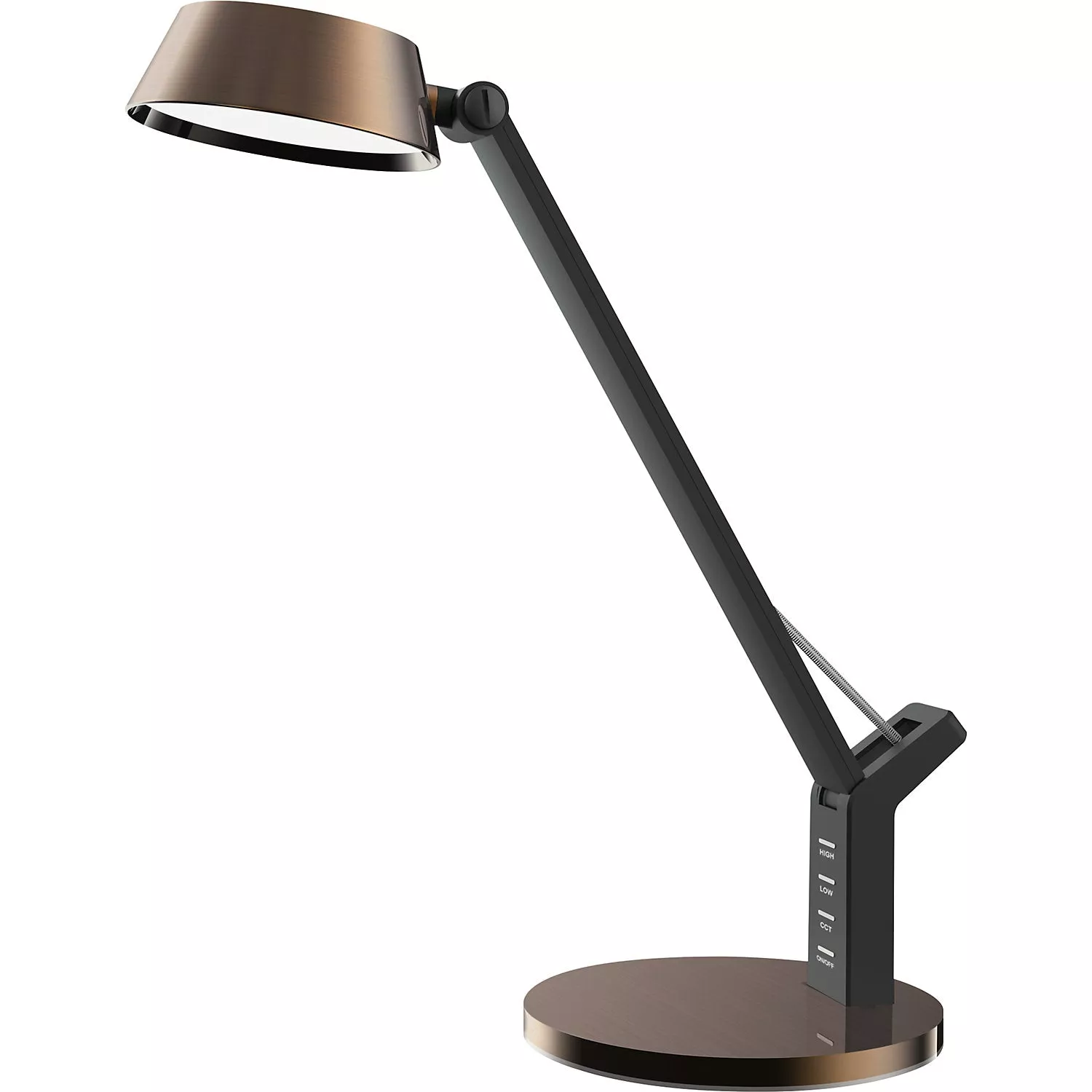 glow-led-desk-lamp-dimmable-copper-480-lm Glow LED desk lamp, dimmable, copper, 480 lm.