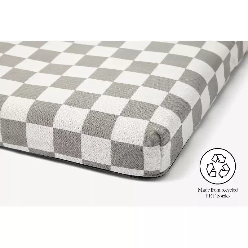 gray-checker-dog-bed-or-bed-cover Gray Checker | Dog Bed or Bed Cover