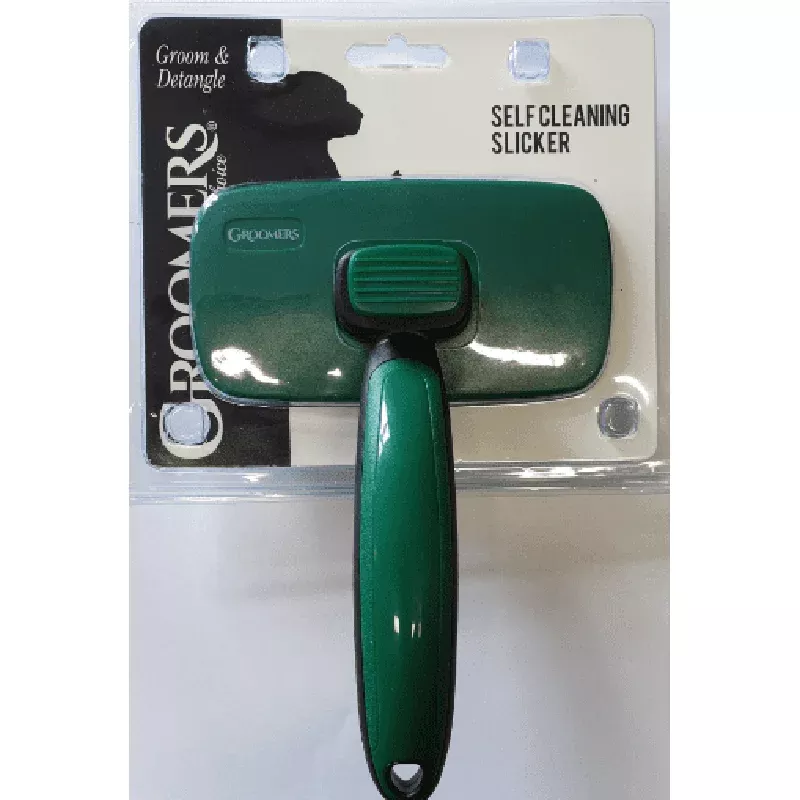 groomer-s-self-cleaning-slicker-brush Groomer’s Self Cleaning Slicker Brush