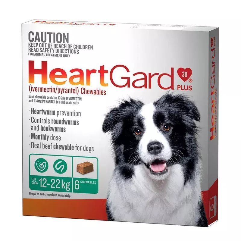 heartgard-plus-heartworm-chews-dogs-12-22kg-green-6-pack Heartgard Plus Heartworm Chews for Dogs 12-22kg Green 6 Pack