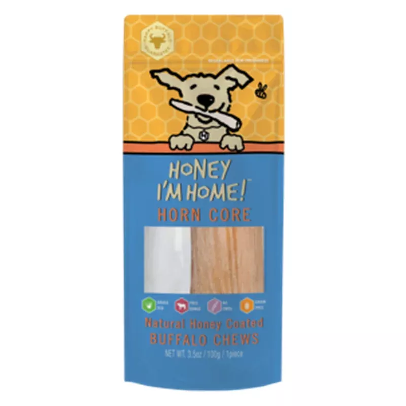 Honey I’m Home! Horn Core Natural Honey Coated Buffalo Chew