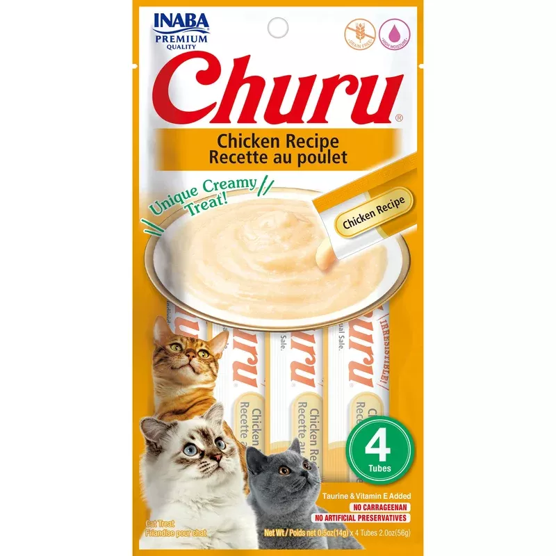 inaba-churu-puree-chicken-cat-treats-56g Inaba Churu Puree Chicken Cat Treats 56g