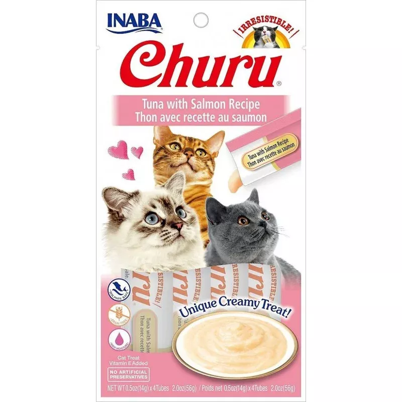 Inaba Churu Tuna with Salmon Puree Recipe Cat Treat
