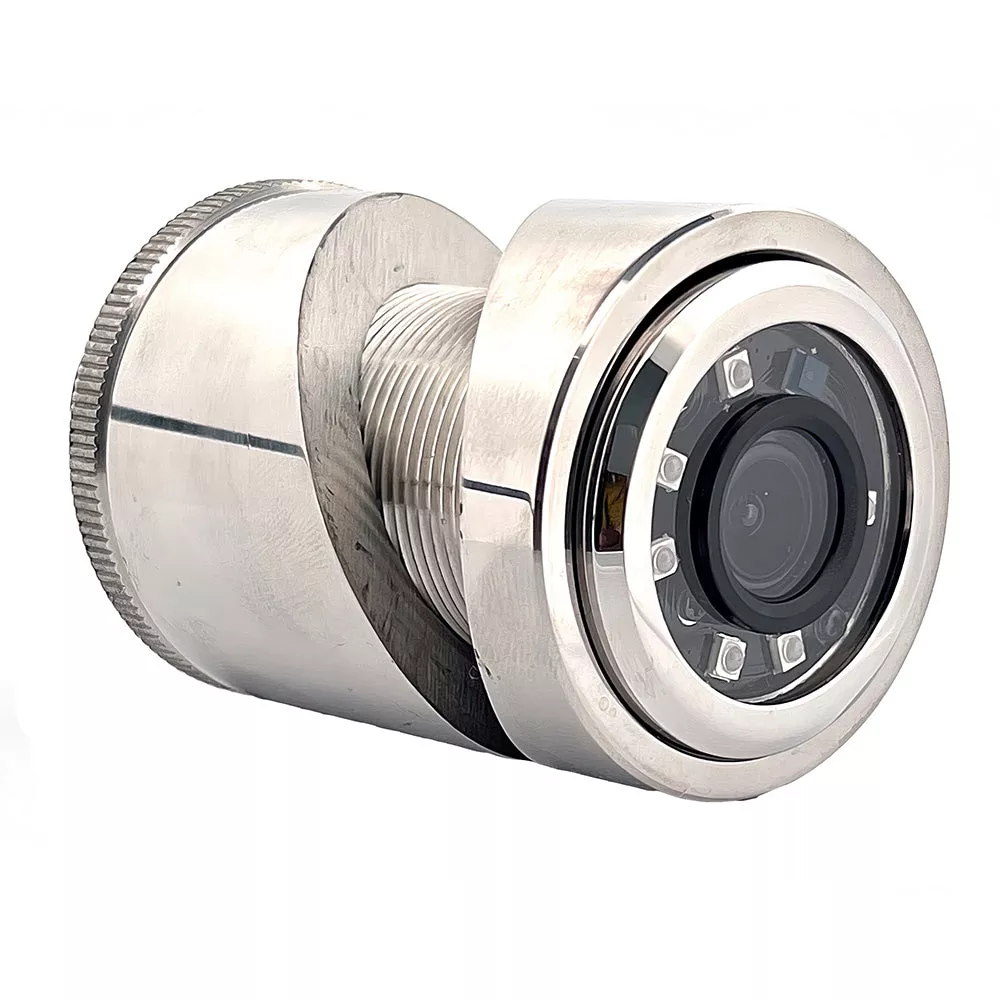 Iris 3MP Compact 316L Stainless Steel Thru-Hull/Panel IP Camera – 1.8mm Lens [IRIS435-18]